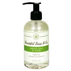    Beautiful Soap And Co, Liquid Soap, Green Tea & Lime Beauty
