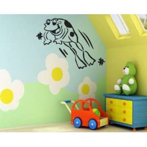  Frog Leaping Jumping Toad Child Teen Vinyl Wall Decal Mural Quotes 