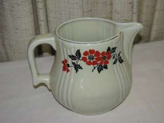 HALL RED POPPY NO. 5 RADIANCE JUG or UTILITY PITCHER  