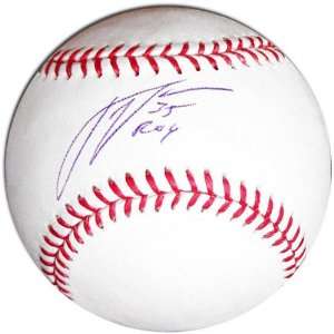  Justin Verlander Autographed Baseball with ROY Inscription 