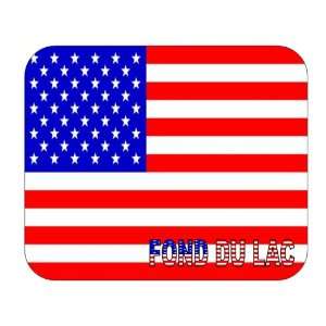  US Flag   Fond du Lac, Wisconsin (WI) Mouse Pad 