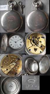 Nice Am. Waltham Keywind Hunter Pocket Watch, Appleton, Tracy & Co 