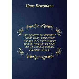   Liede der Zeit, eine Sammlung (German Edition) Hans Benzmann Books