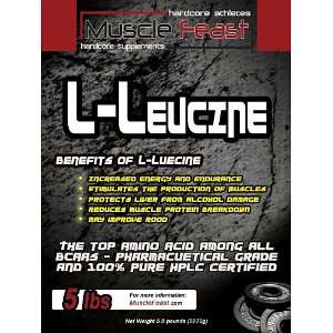  Muscle Feast L Leucine Powder 5 Pound Health & Personal 