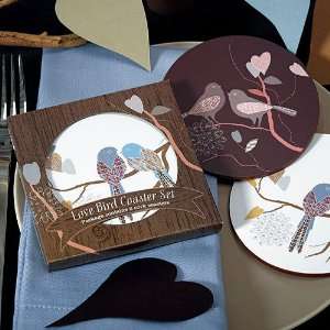  Love Birds Coasters with Personalized Labels Health 