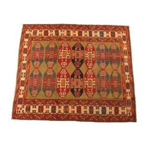  rug hand knotted in Pakistan, Kasak 6ft4x5ft7
