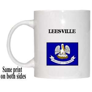    US State Flag   LEESVILLE, Louisiana (LA) Mug 