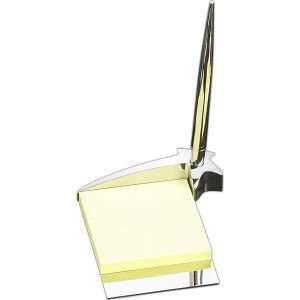 Star Post It Holder w/Pen, Silver Plated, T.P, D602  