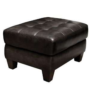  Brown Leather Ottoman, Vintage Finish Leather Ottomans 