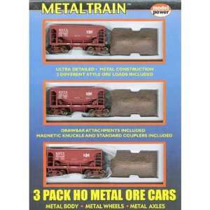  HO Metal Train U29 Ore Car, B&LE (3) Toys & Games