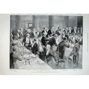  Law Society Dinner Chancery Lane 1894 Antique Print
