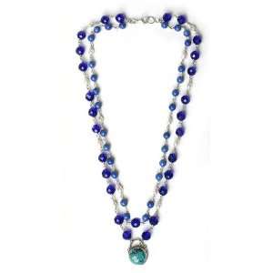  Gemstone necklace, Lapis Ocean 1 W 19 L Jewelry
