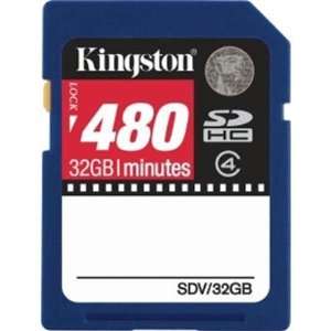    Quality 32GB (480 min) Class 4 SDHC By Kingston Electronics