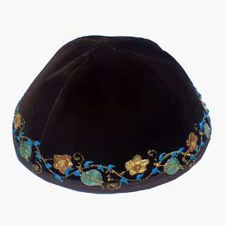  Kippah Velvet   Handpainted 64