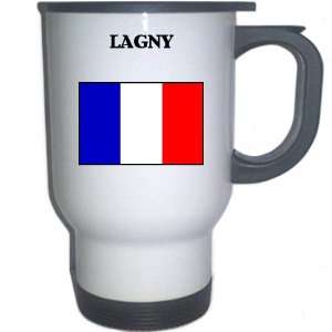  France   LAGNY White Stainless Steel Mug Everything 
