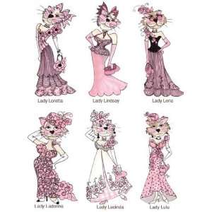  Lady Cats 1 by Loralie Designs Embroidery Designs on a 