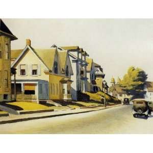 Hand Made Oil Reproduction   Edward Hopper   24 x 18 inches   Street 