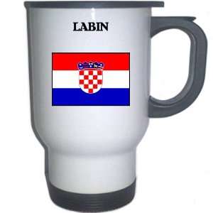  Croatia/Hrvatska   LABIN White Stainless Steel Mug 