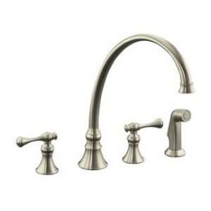  Kohler Kitchen Sink Faucet w/ Lever Handles K 16111 4A BN 