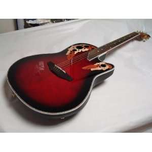  Deluxe Acoustic Electric Guitar, Redburst Musical 