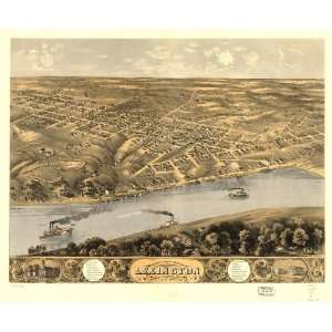   city of Lexington, Lafayette Co., Missouri 1869. Drawn by A. Ruger