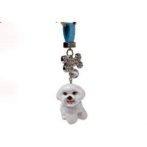  Bichon Frise Handmade Keyring (5cm x 5cm)