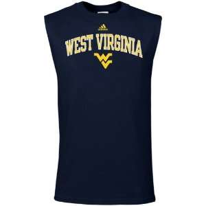   Virginia Mountaineers Navy Blue In Play Sleeveless T Shirt (Small