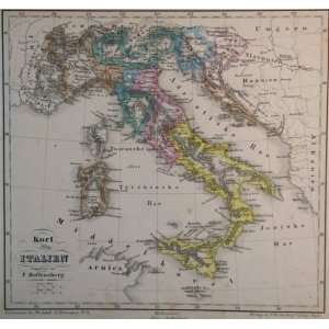  Hoffensberg Map of Italy (1851)