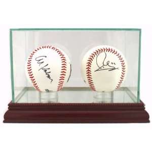    Official Double Baseball Display Case 7x4x4