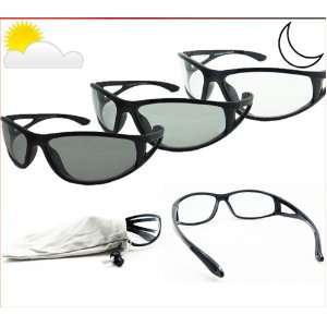  Transition Sunglasses Photochromic Safty Lens Clear to 