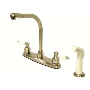 Kingston Brass KB717 Victorian High Arc Kitchen Faucet, Chrome and 
