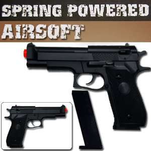  Black Spring Powered Airsoft Pistol 