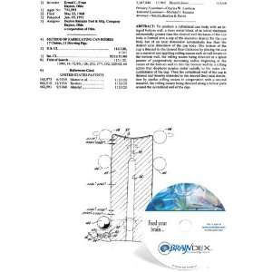    NEW Patent CD for METHOD OF FABRICATING CAN BODIES 