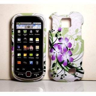   Flower with Green Wave Hard Snap on Case for Samsung Intercept M910