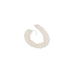   Freshwater Pearl Necklace in Sterling Silver   18.5 inch freshwater