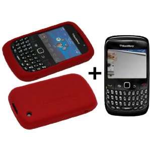  Burgundy Silicone Soft Skin Case Cover for Blackberry 