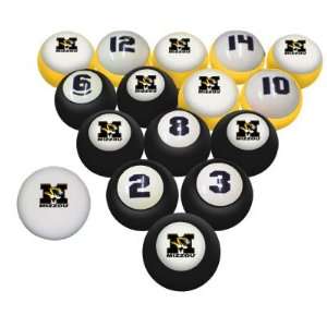  Missouri Tigers Pool Ball Set