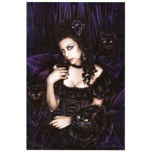  Victoria Frances black cat   People Poster   24 x 36