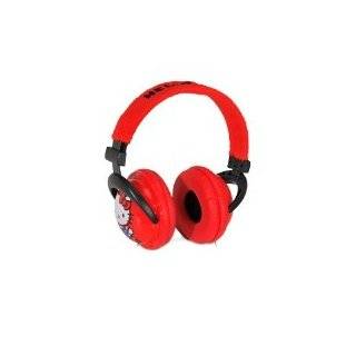  Hello Kitty Red Foldable Stereo Headphones Electronics
