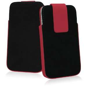  BoxWave Neon iPhone 4S Pouch (Scarlet Red) Electronics