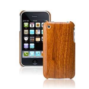  Wood Grain Case with Screen Protector for iPhone 3G/3GS 
