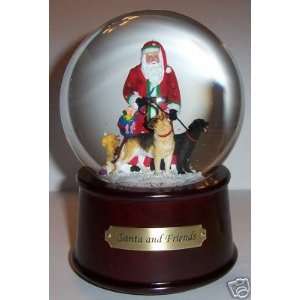   Santa Claus   Santa & Friends Musical Snow Globe 