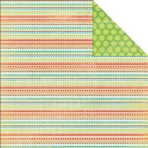 Lime Twist Fly A Kite Double Sided Paper 12X12 Wish Ribbon  