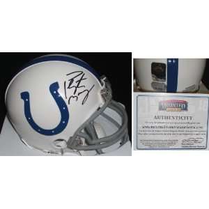   Manning Autographed Indianapolis Colts Mini Helmet