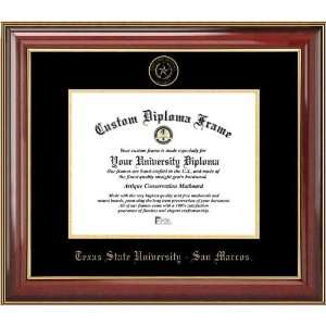  Texas State University San Marcos Bobcats   Embossed Seal 