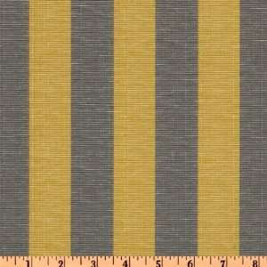  54 Wide Carver Stripe Grey/Gold Fabric By The Yard Arts 
