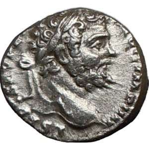   Ancient Silver Roman Coin ATHENA War Wisdom Goddess 