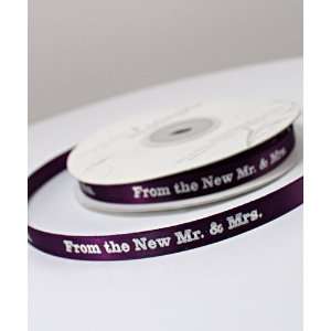  From the New Mr. and Mrs Satin Ribbon