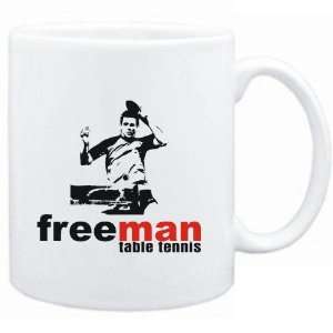  Mug White  FREE MAN  Table Tennis  Sports Sports 
