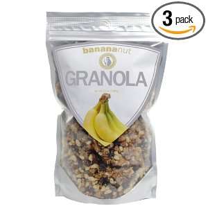 Leila Bay Trading Company Banana Nut Granola, 12 Ounce Pouches (Pack 
